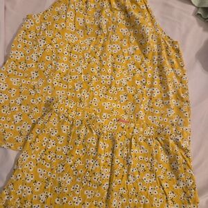 Yellow Floral Kids Matching Set
